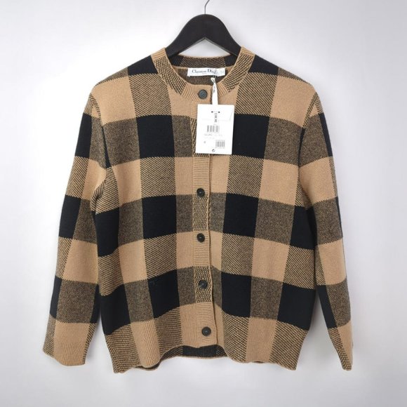 [SOLD] NWT CHRISTIAN DIOR Womens Sz 8 2-PIECE SET Cashmere Sweater Vest Cardigan - Picture 2 of 15